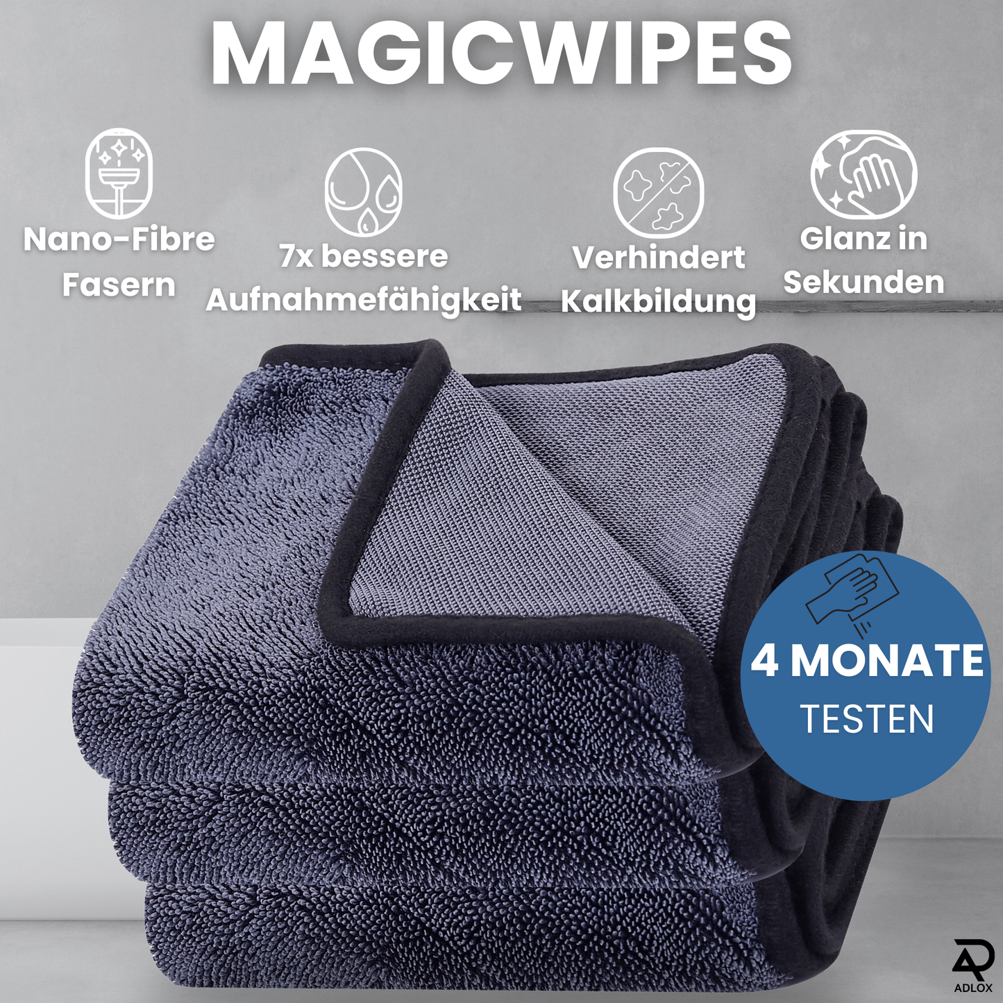 MagicWipes Reinigungstuch – In Sekunden zum strahlenden Bad ohne Kalk & Streifen