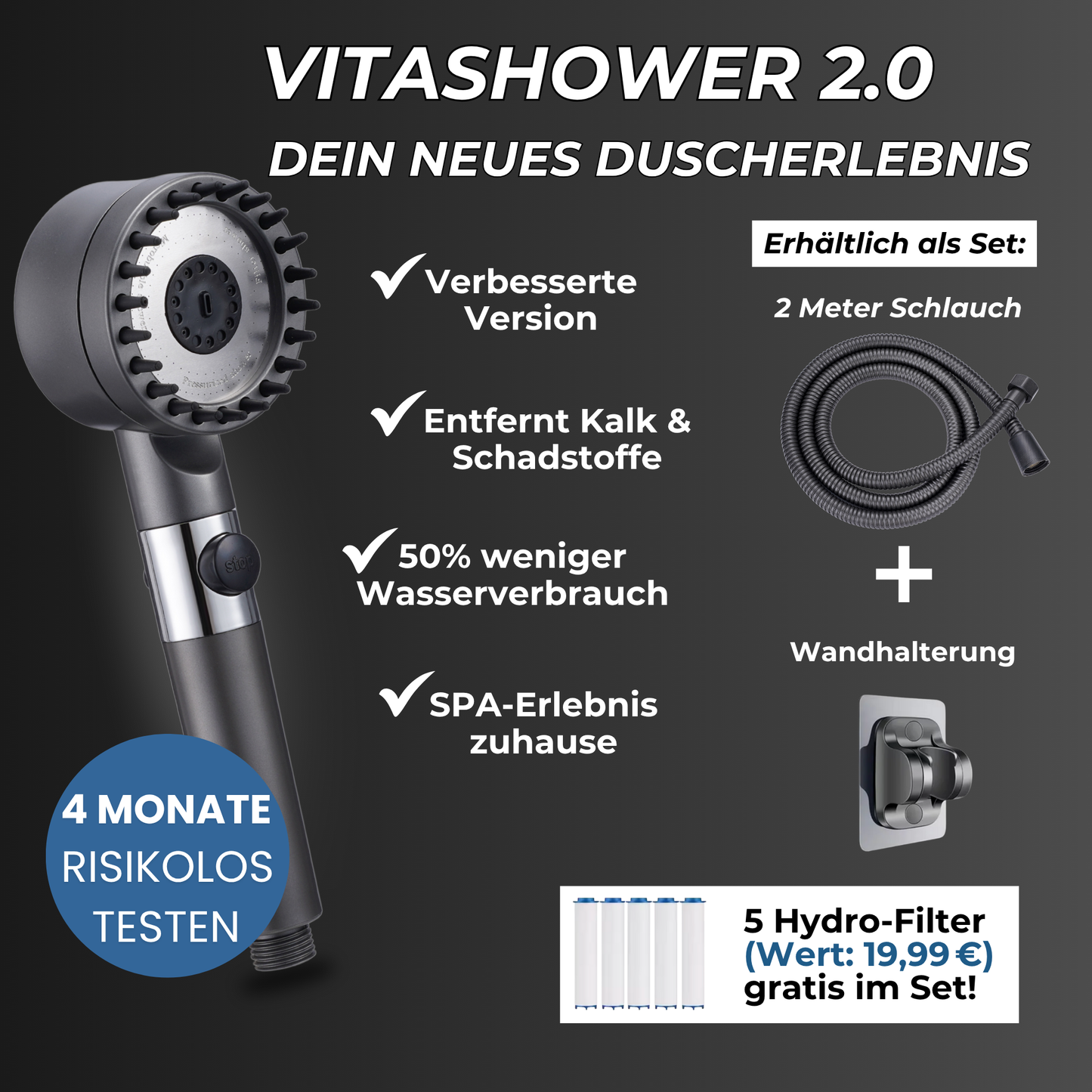 VitaShower – Spürbar weichere Haut, glänzendes Haar & echtes Wohlgefühl